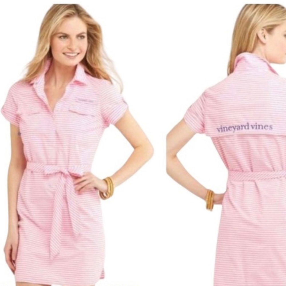 Vineyard vines collared performance shift dress